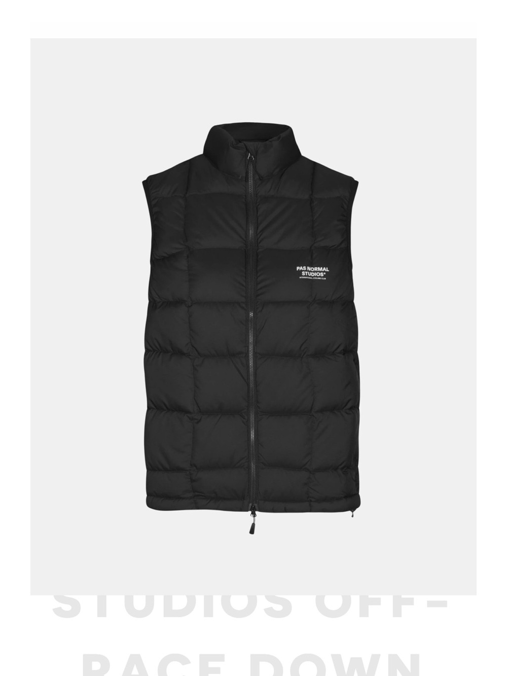 Pas Normal Studios off Race Down Black Puffer Vest